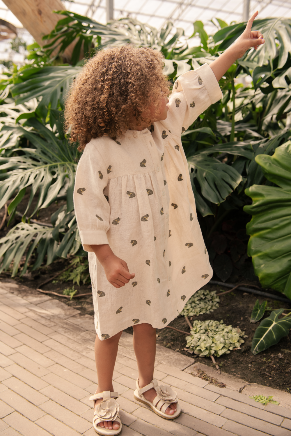 Ulda Dress | Frogs | Warm White