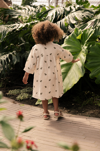 Ulda Dress | Frogs | Warm White