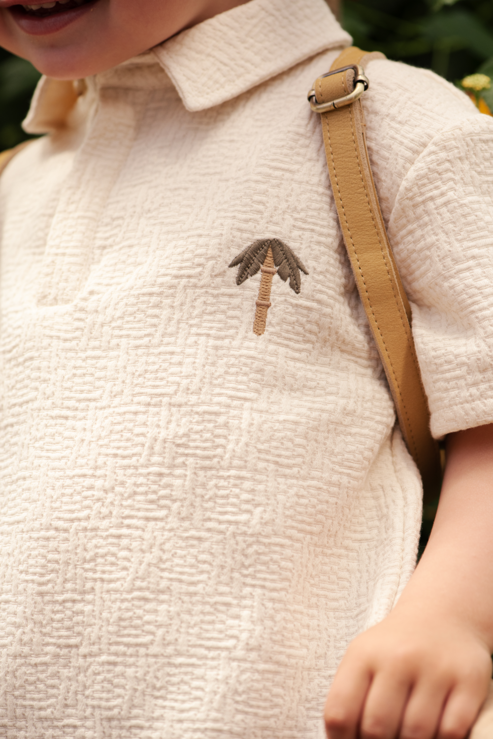 Wouti Shirt | Palm Tree | Warm White