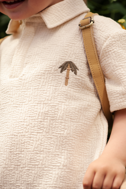 Wouti Shirt | Palm Tree | Warm White