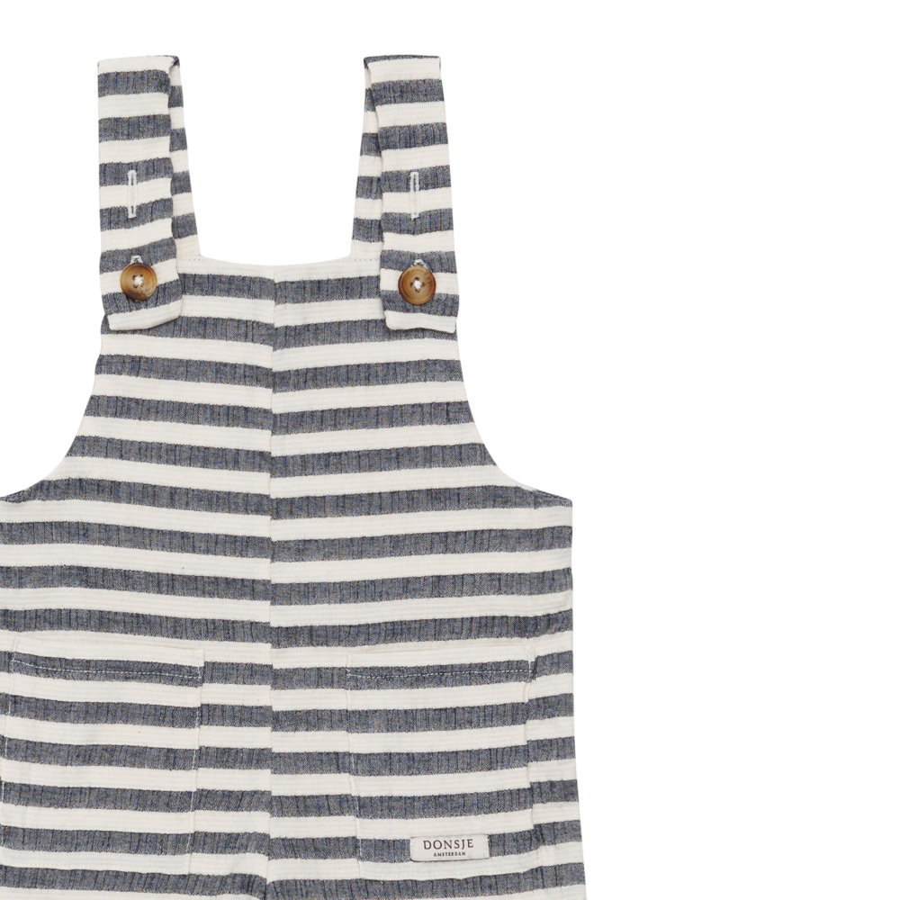 Dann Overalls | Blue Marine - White Striped