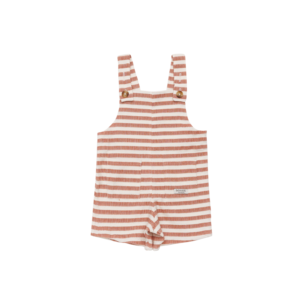 Dann Overalls | Rust - White Striped