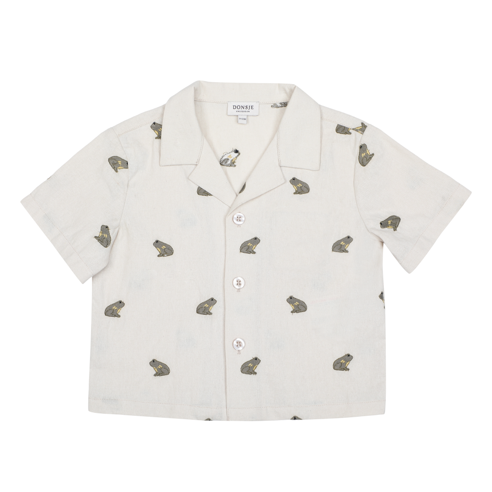 Deccie Shirt | Frogs | Warm White