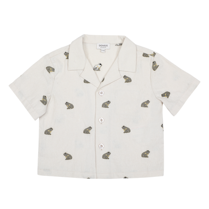 Deccie Shirt | Frogs | Warm White