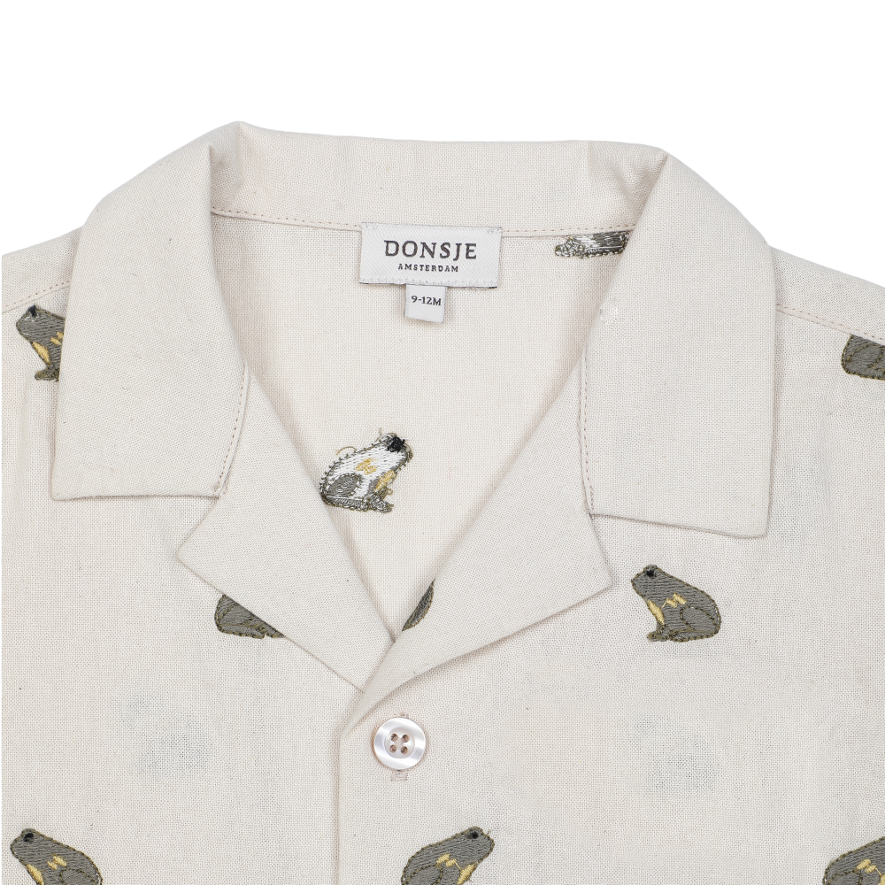Deccie Shirt | Frogs | Warm White