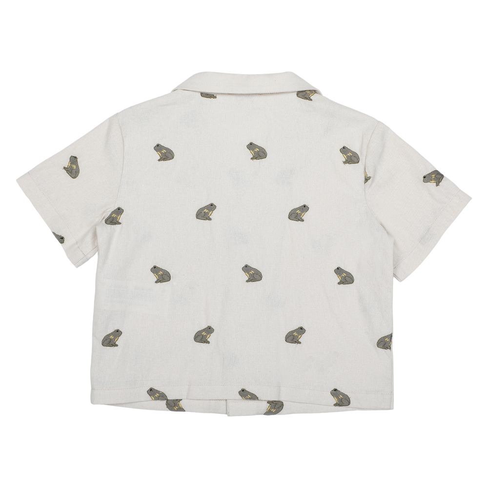 Deccie Shirt | Frogs | Warm White