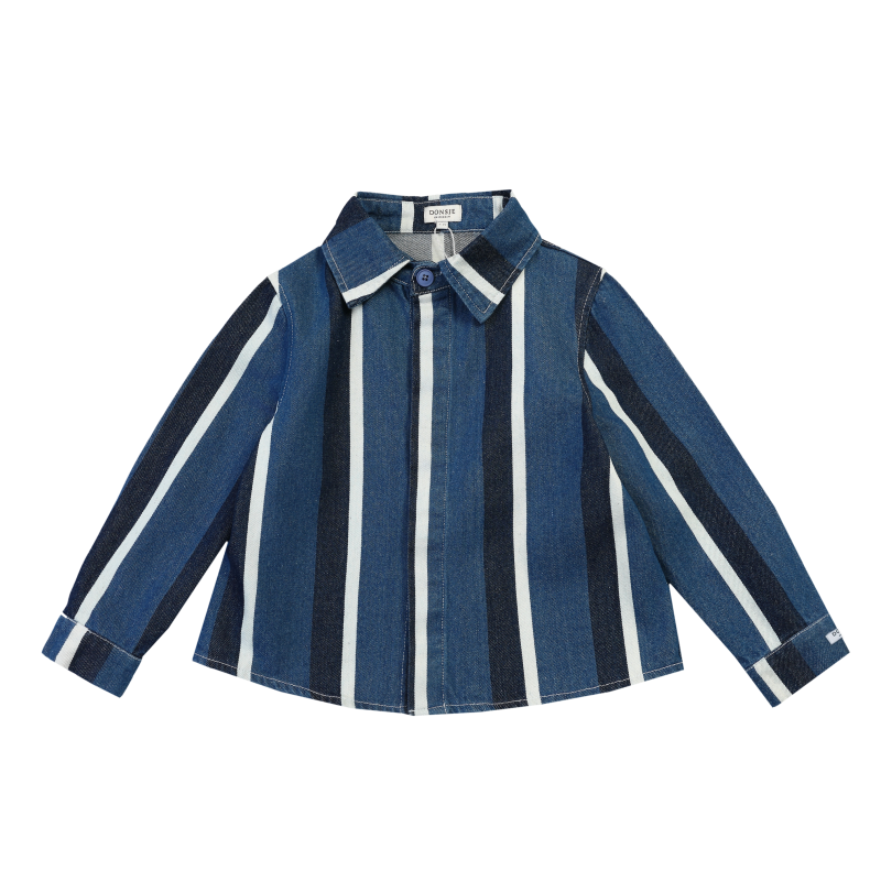 Ditmer Overshirt | Vintage Blue - White Striped