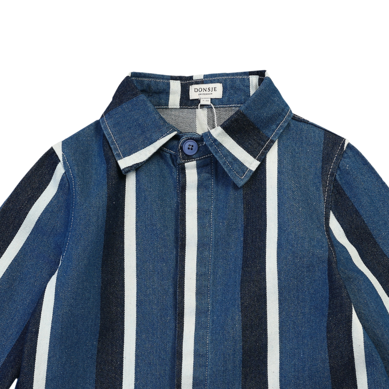 Ditmer Overshirt | Vintage Blue - White Striped