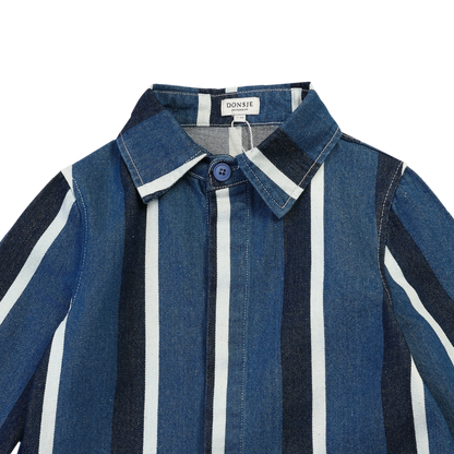 Ditmer Overshirt | Vintage Blue - White Striped