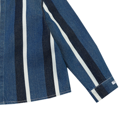 Ditmer Overshirt | Vintage Blue - White Striped