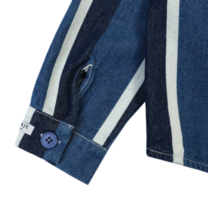 Ditmer Overshirt | Vintage Blue - White Striped