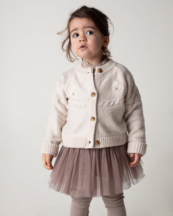 Wiesse Cardigan | Poodle | Soft Sand