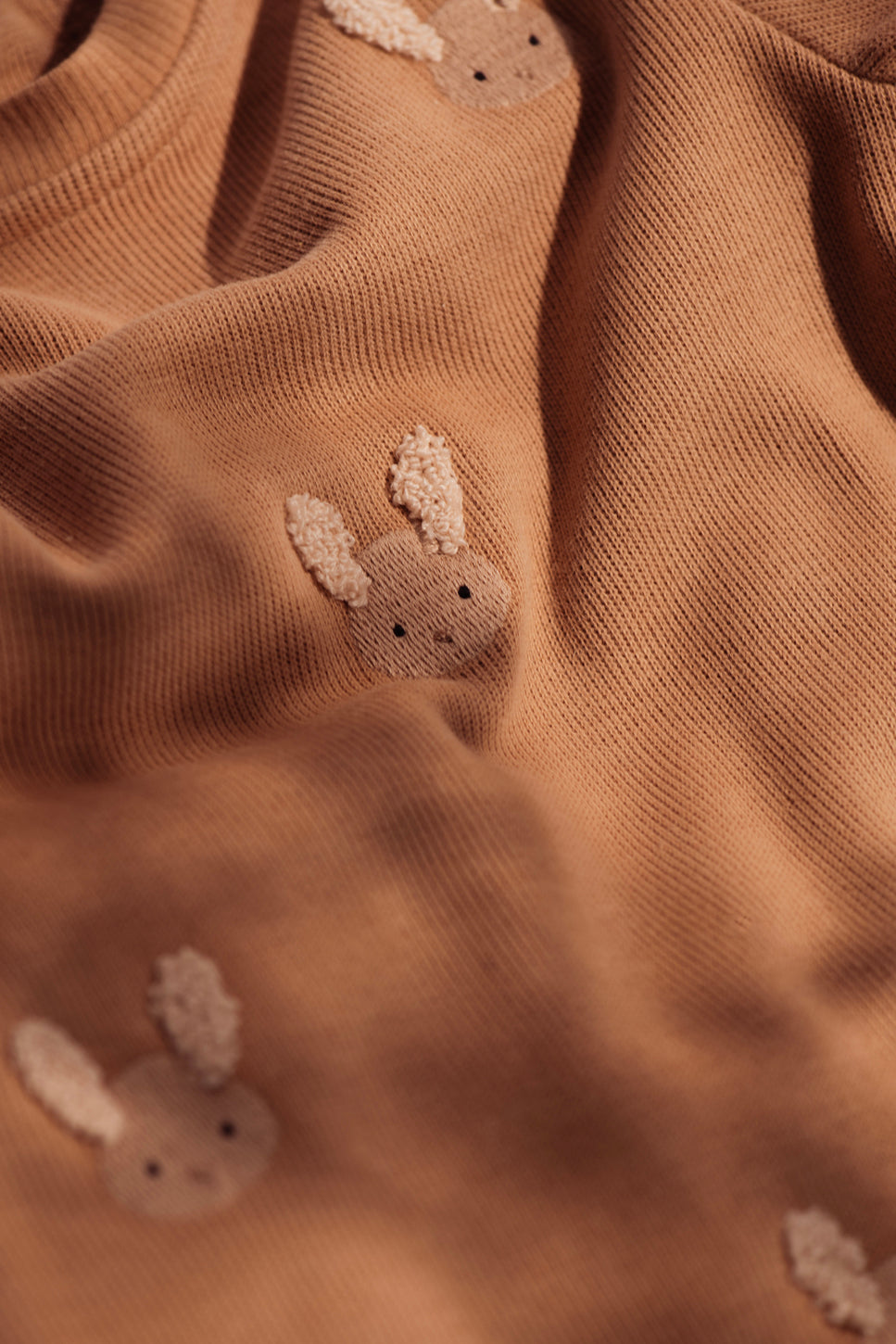 Phlyn Onesie | Fluffy Bunnies | Rose Mocha