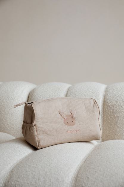 Tebbe Washbag | Fluffy Bunny | Vintage Rose