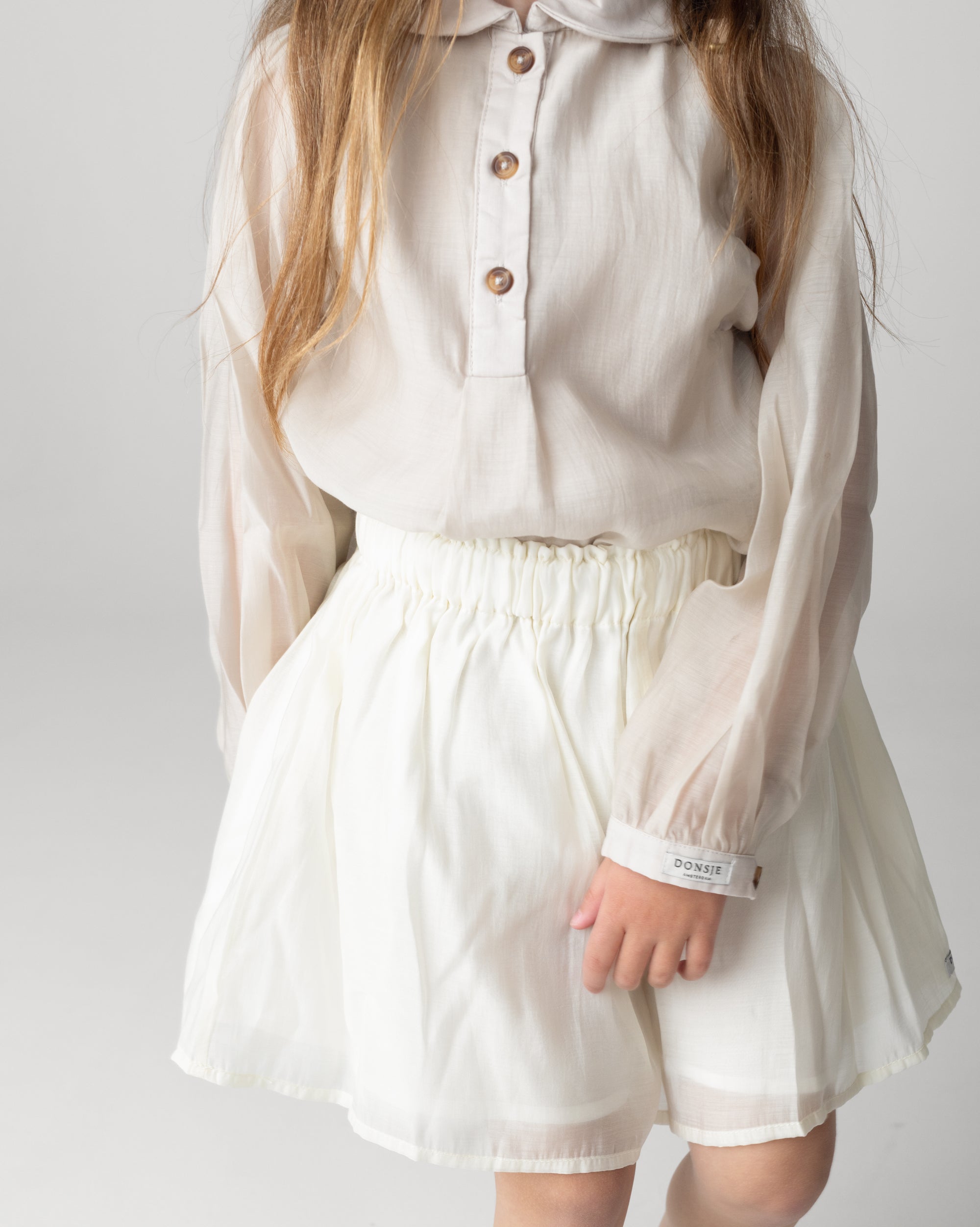 Donsje Amsterdam Kids Girls Summer Jacket In Beige