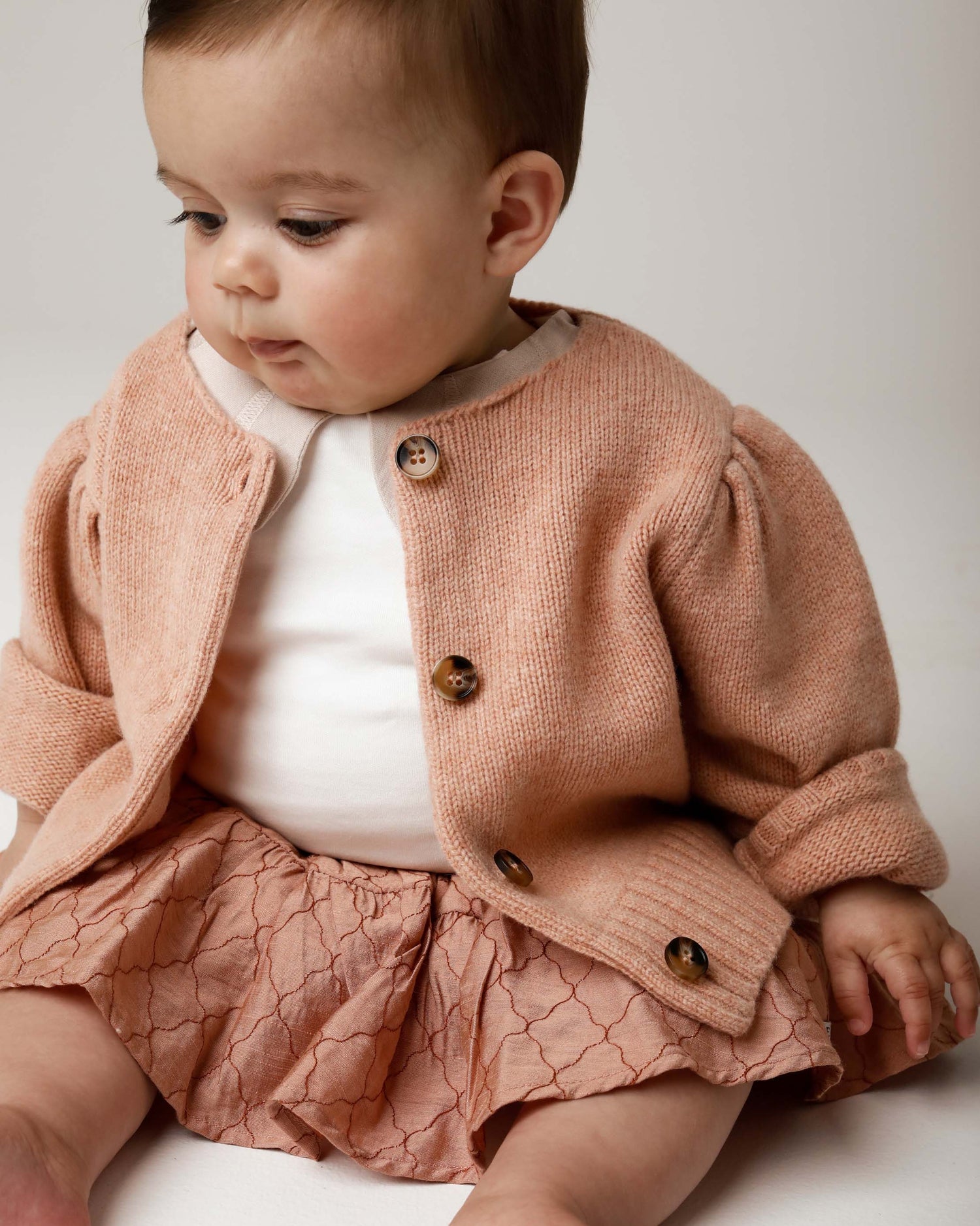 Donsje Amsterdam Nowi Baby Girls Romper In Light Pink