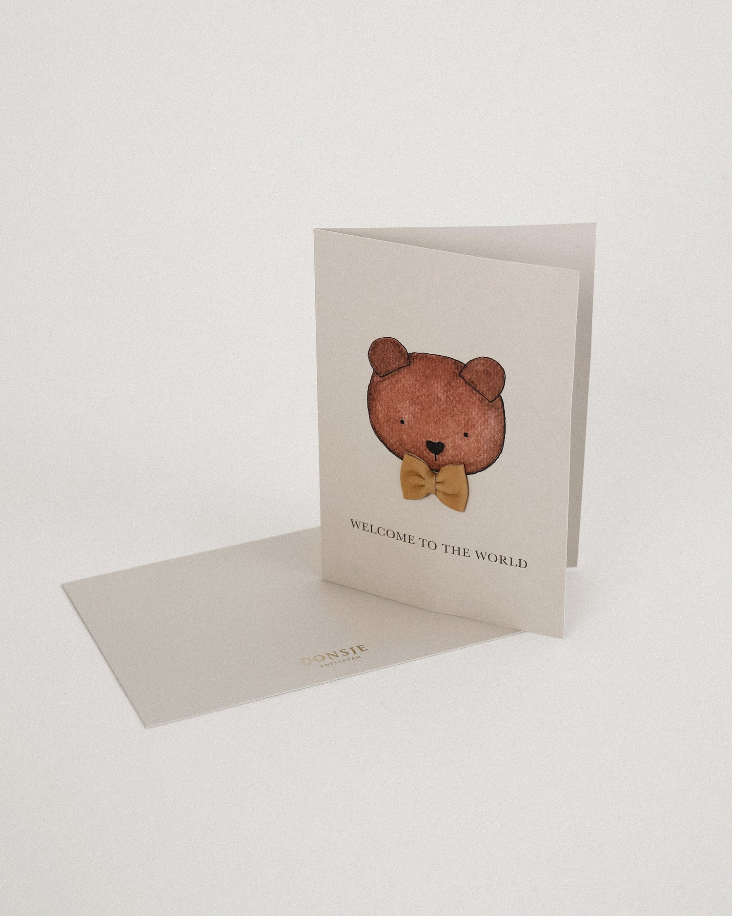 Kio Postcard | Welcome | Khaki Nubuck