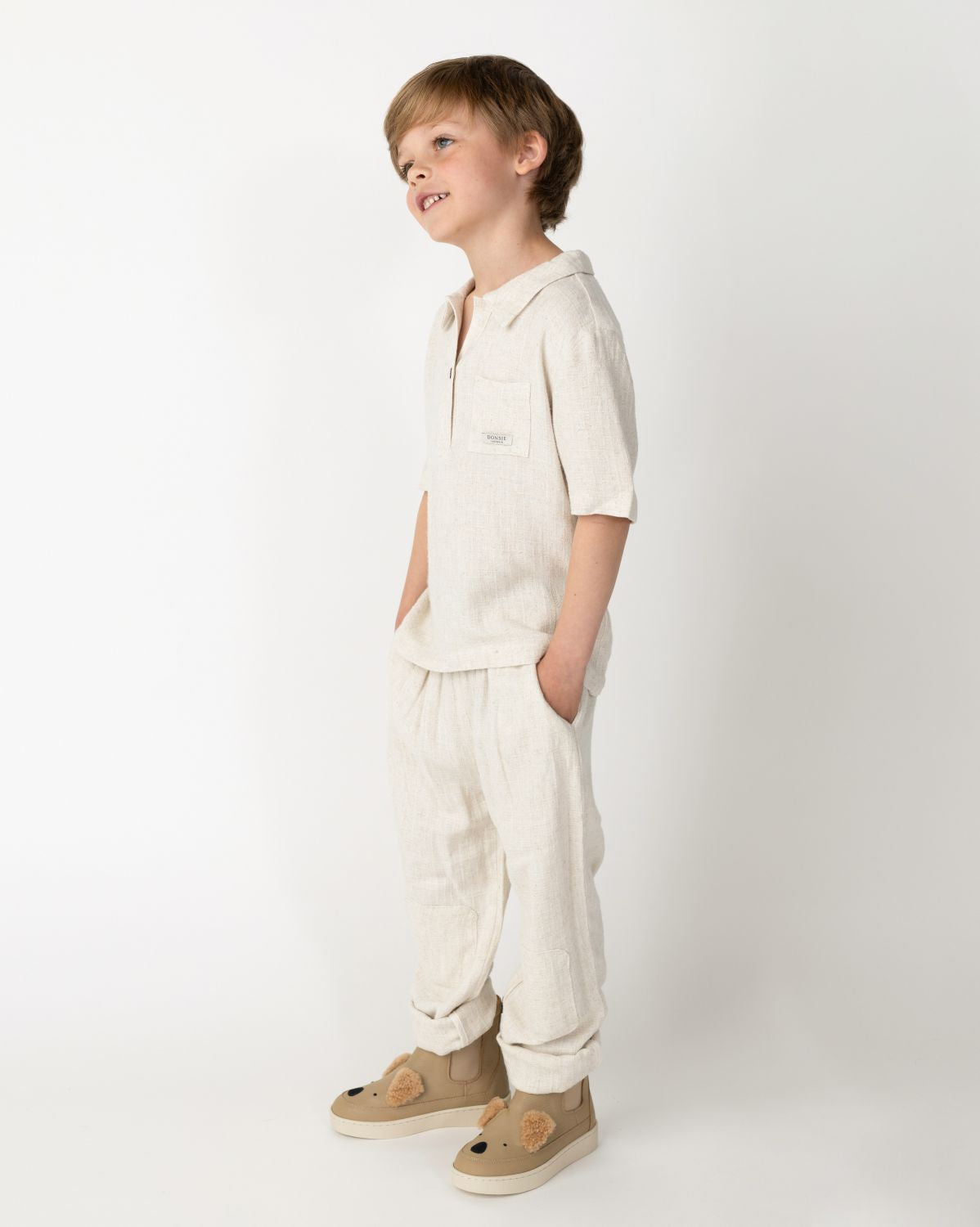 Fortt Shirt | Warm White Melange