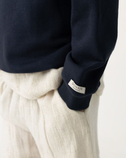 Senne Trousers | Warm White Melange