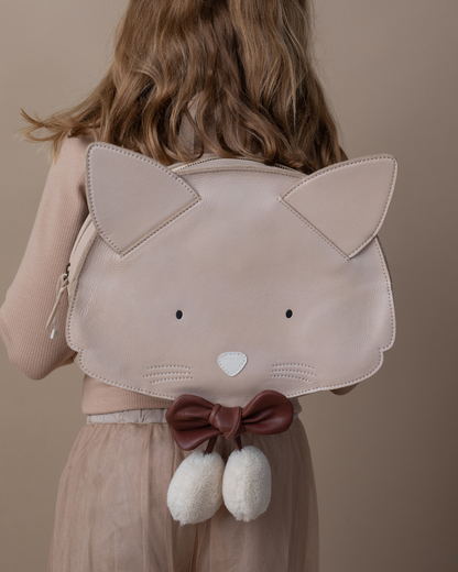 Fammy Schoolbag | Cat | Powder Metallic Nubuck