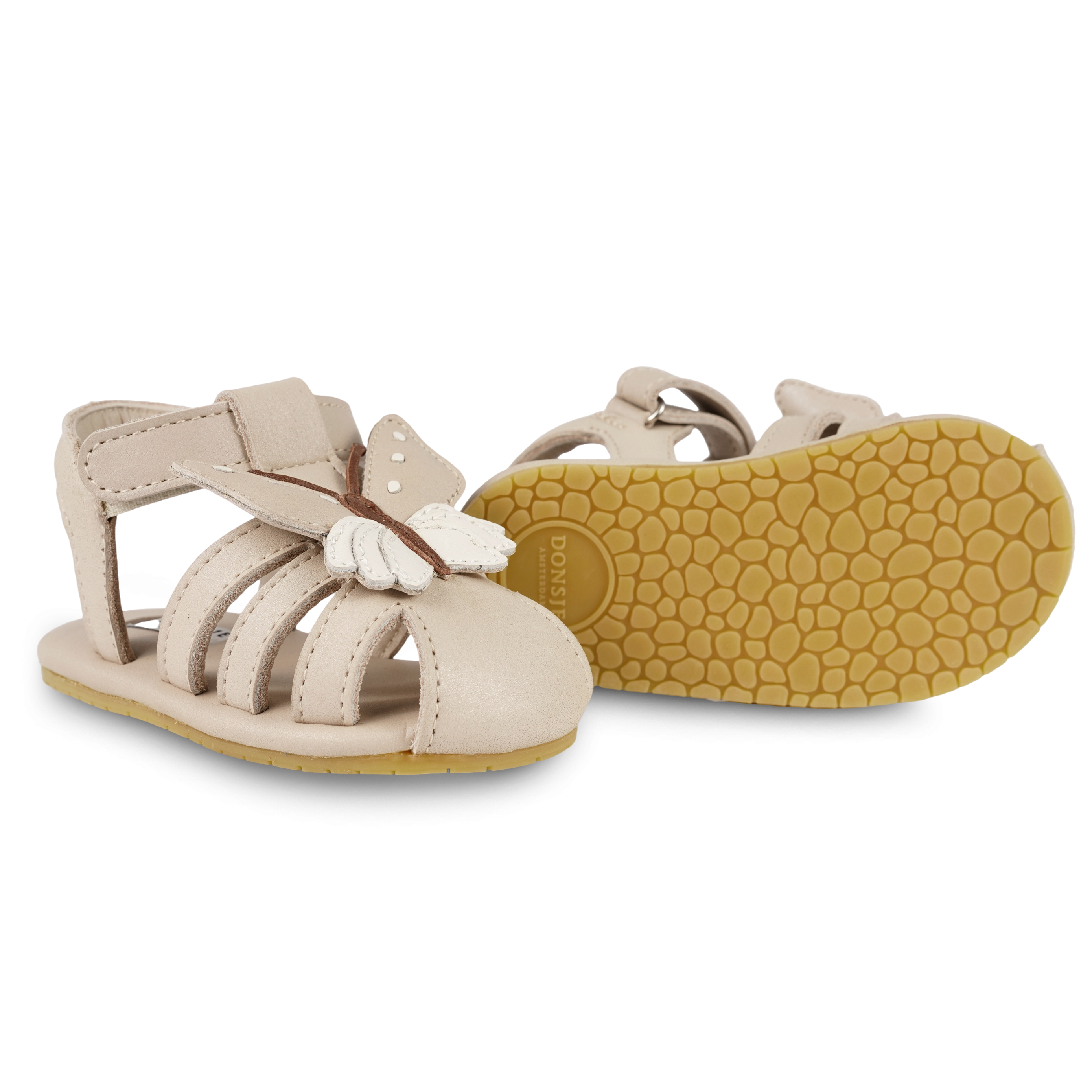 Duni Sky Sandals | Butterfly | Powder Metallic Nubuck