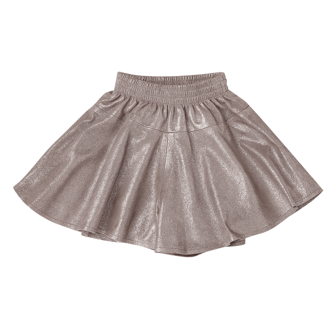 Giese Leather Shorts | Iron Grey Metallic