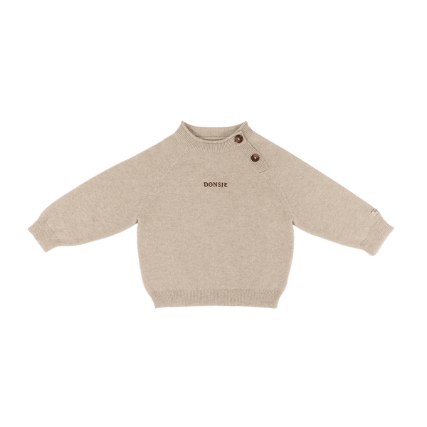 Collyns Cashmere Wool Sweater | Soft Sand Melange