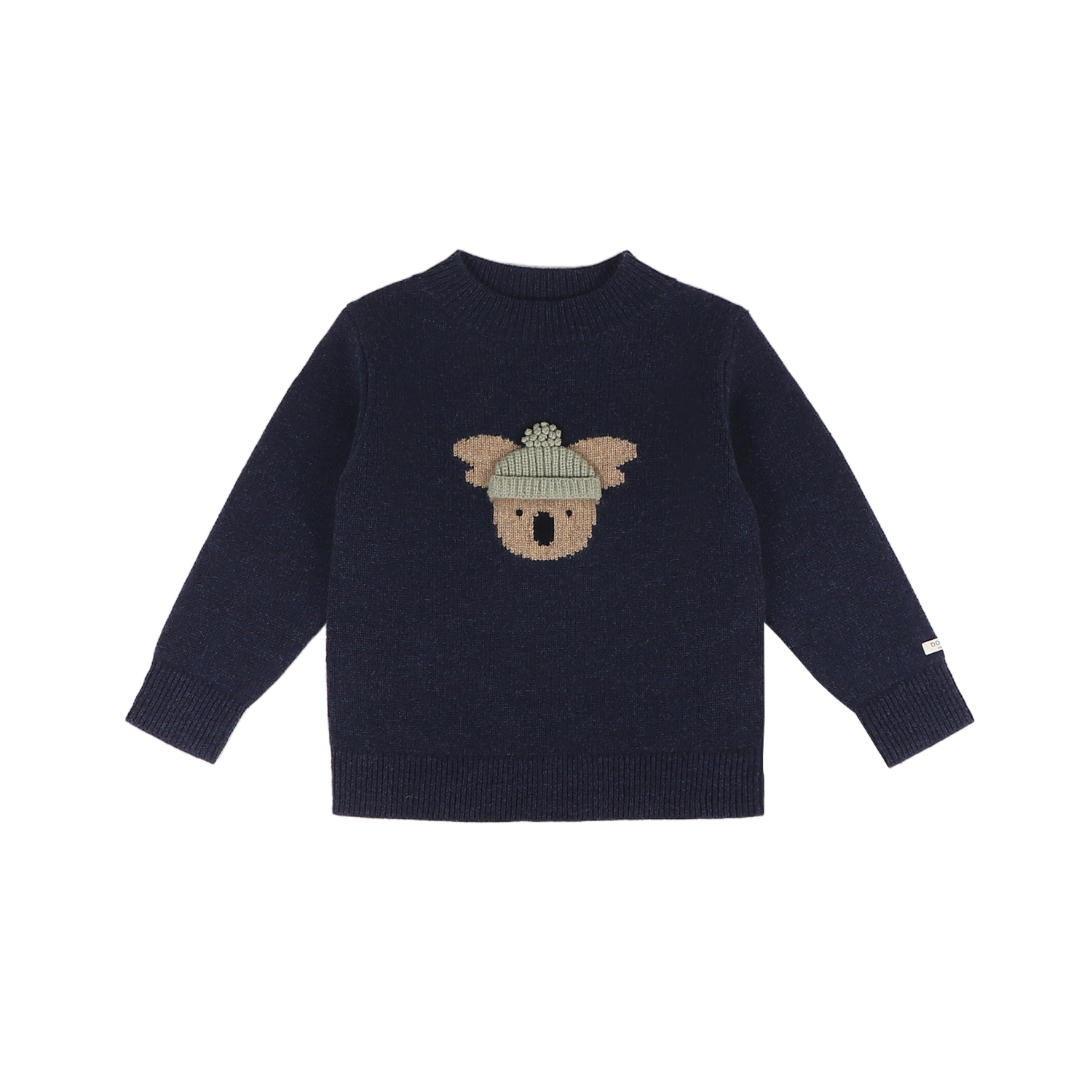 Denn Merino Wool Sweater | Koala | Blue Marine Melange