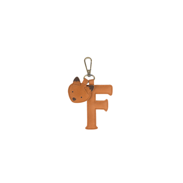 Alphabet Keychain Large | F | Maple Nubuck