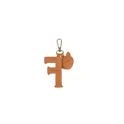 Alphabet Keychain Large | F | Maple Nubuck