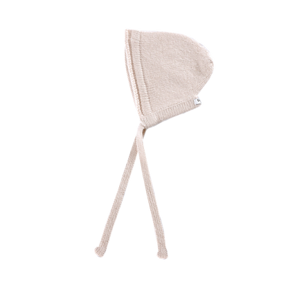 Fenja Merino Wool Baby Hat | Soft Blush