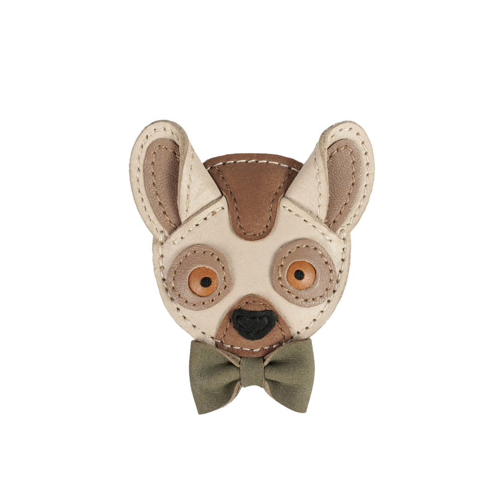 Festie Clip | Festive Lemur | Ivory Classic Leather