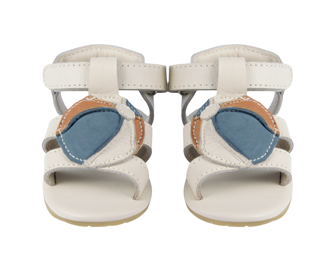 Flops Sandals | Beach Ball | Blue Stone Leather