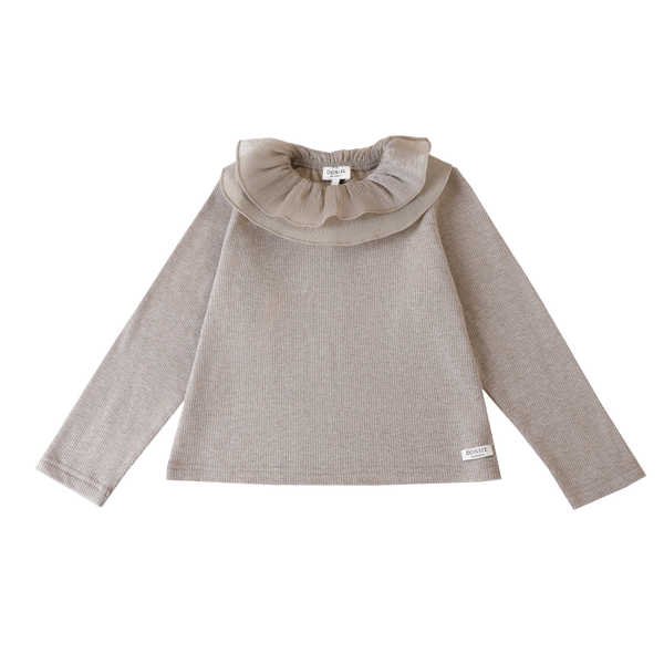 Florentien Top | Dusty Brown Melange