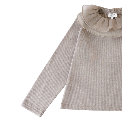 Florentien Top | Dusty Brown Melange