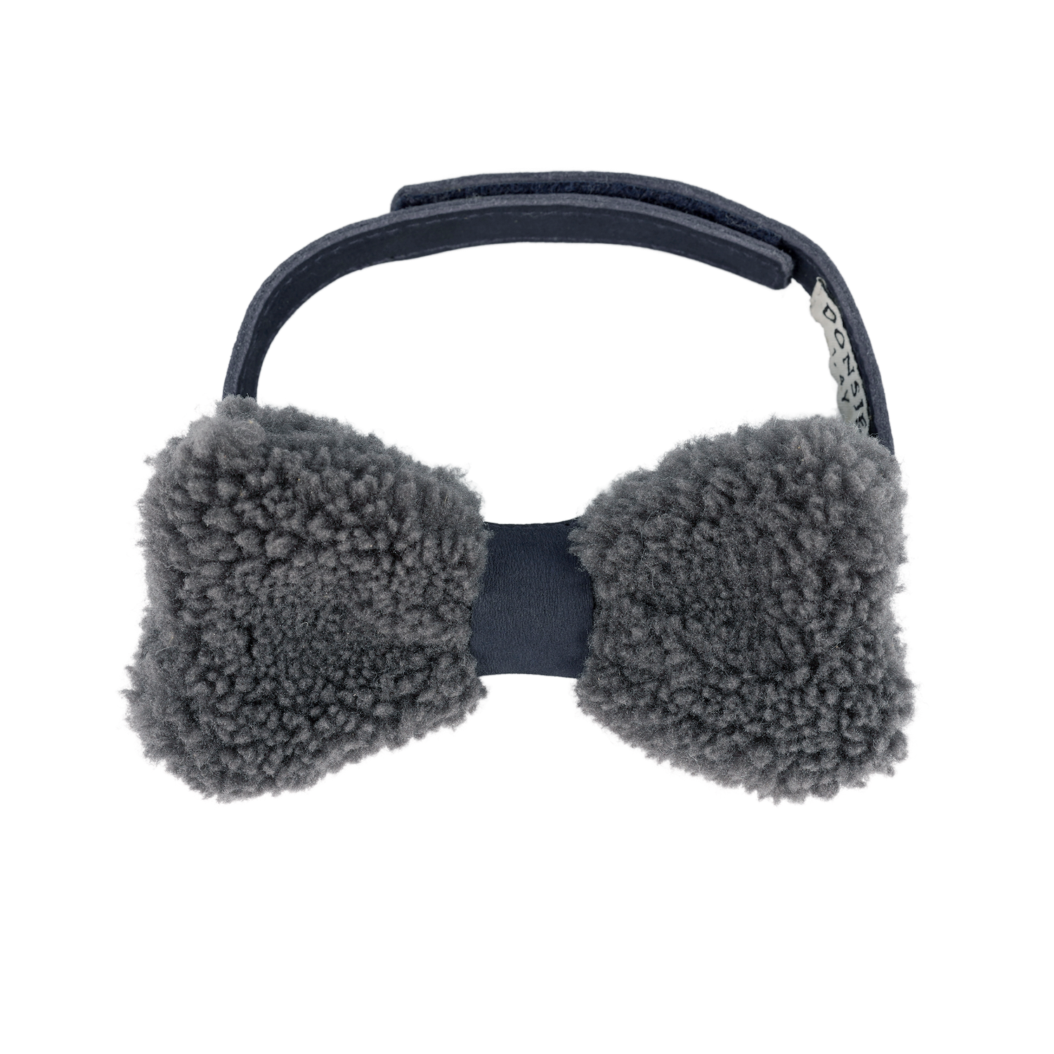 Furro Bow Tie | Anthracite Curly Faux Fur