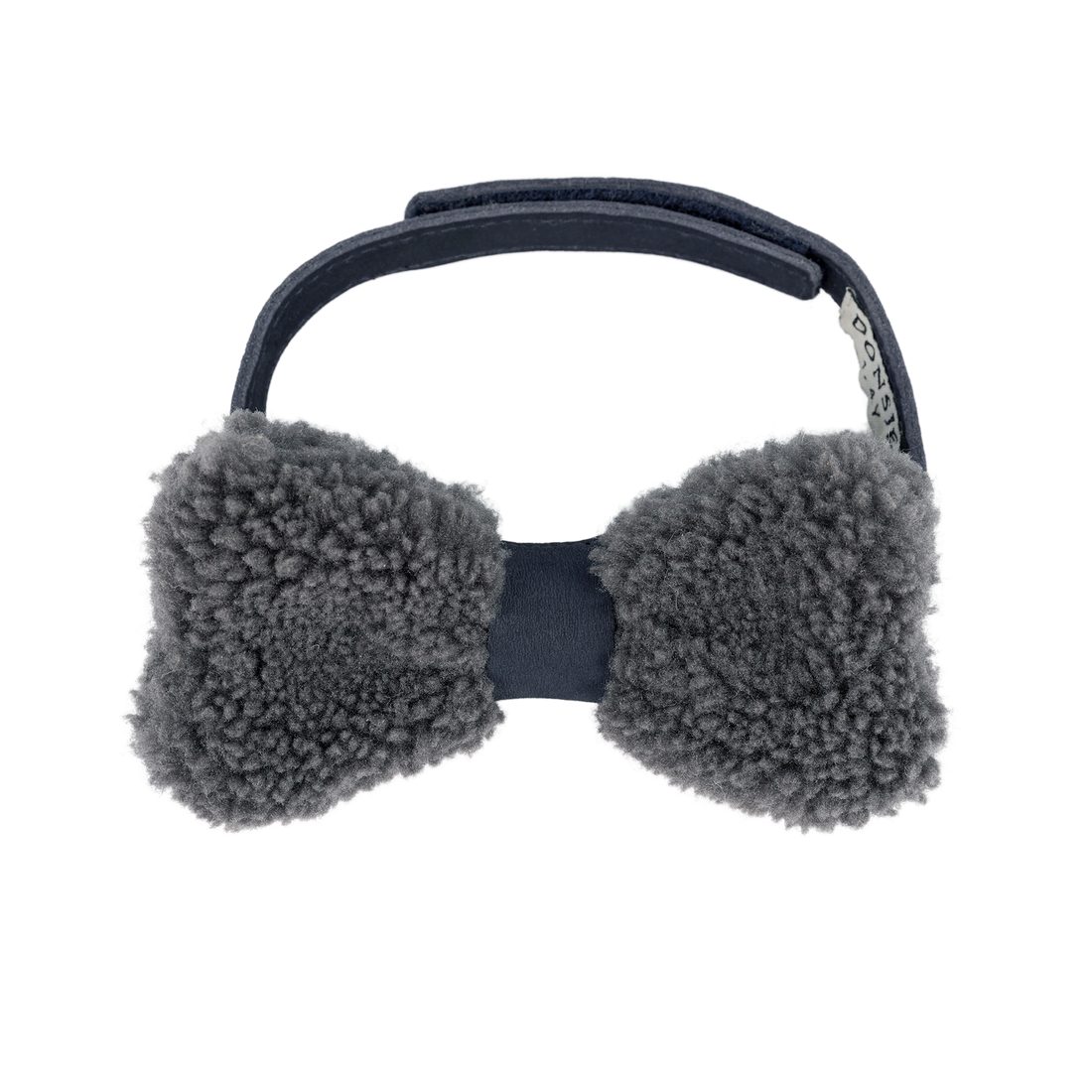 Furro Bow Tie | Anthracite Curly Faux Fur