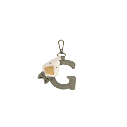 Alphabet Keychain Large | G | Stone Nubuck