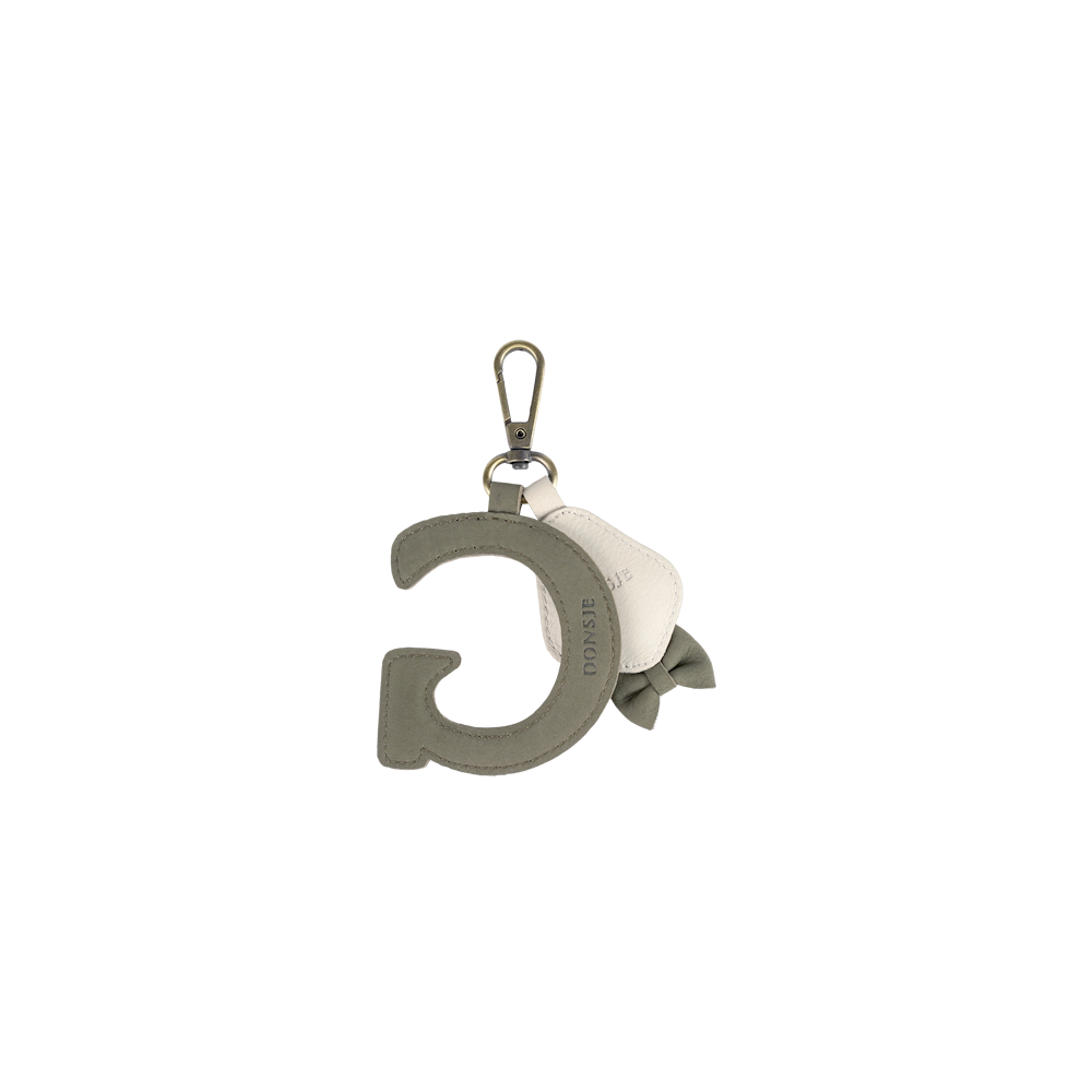 Alphabet Keychain Large | G | Stone Nubuck
