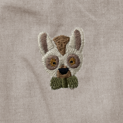 Gig Romper | Festive Lemurs | Taupe Melange