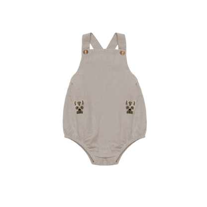 Gig Romper | Festive Lemurs | Taupe Melange
