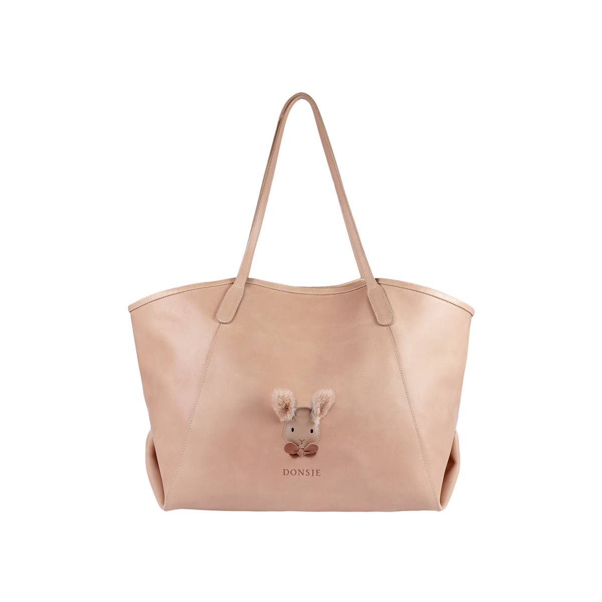Giojah Tote Bag | Fluffy Bunny | Light Rust Leather