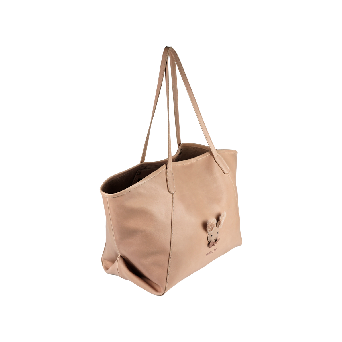 Giojah Tote Bag | Fluffy Bunny | Light Rust Leather