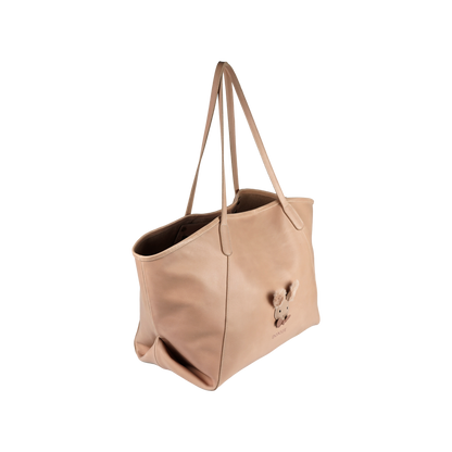 Giojah Tote Bag | Fluffy Bunny | Light Rust Leather