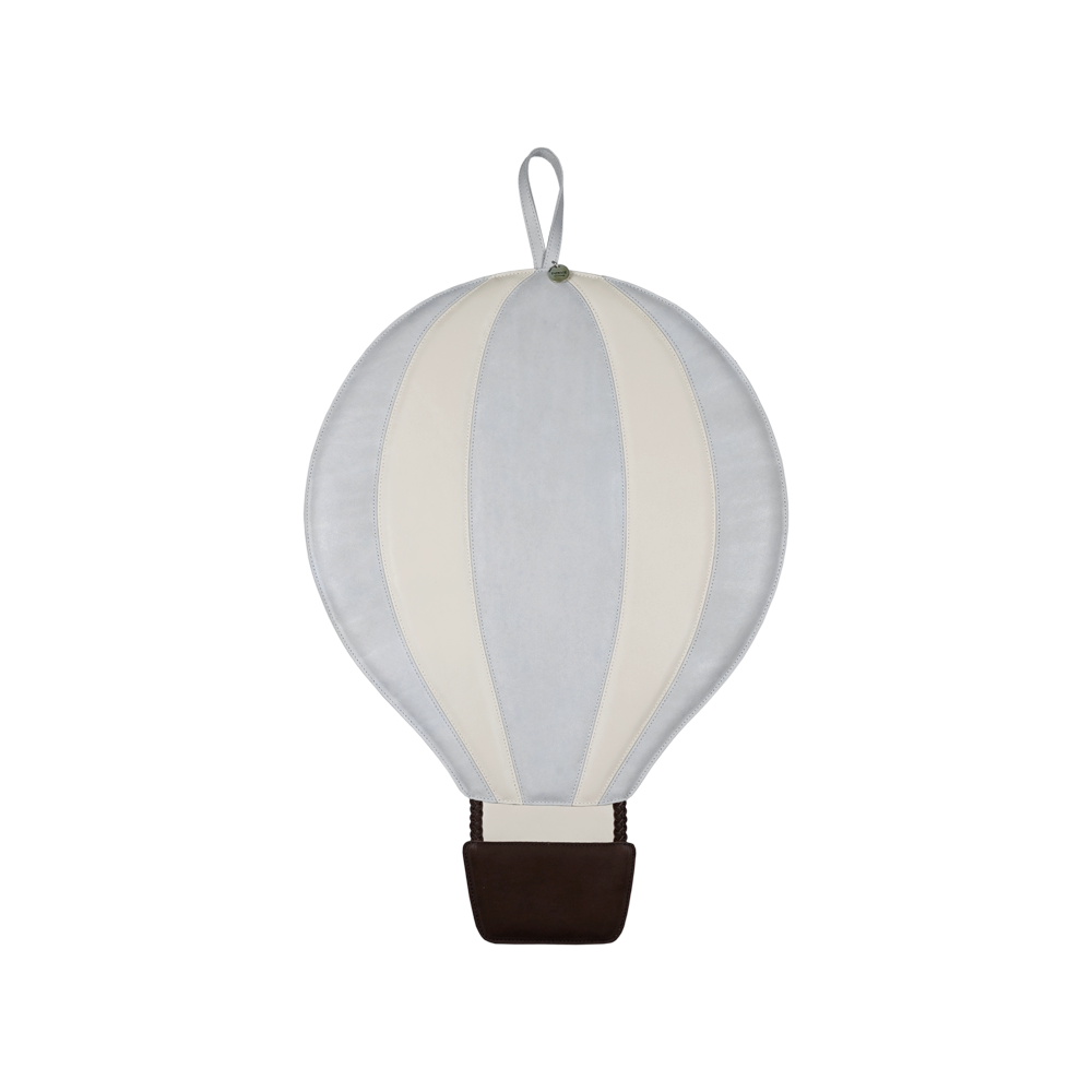 Gomi Ornament Medium | Air Balloon | Light Grey Metallic Nubuck