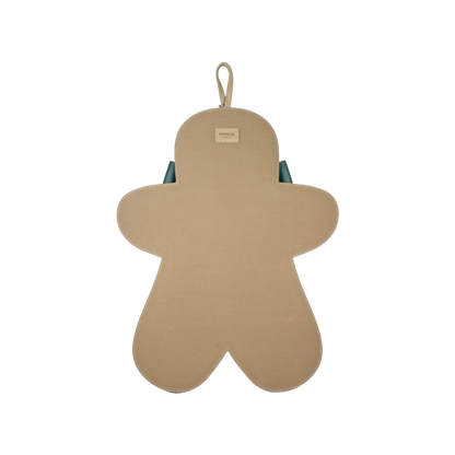 Gomi Ornament Medium | Gingerbread | Tan Metallic Suede