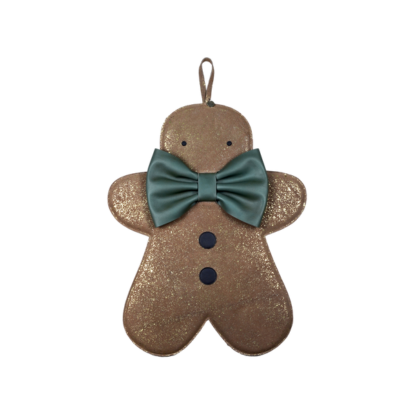 Gomi Ornament Medium | Gingerbread | Teddy Brown Metallic Suede