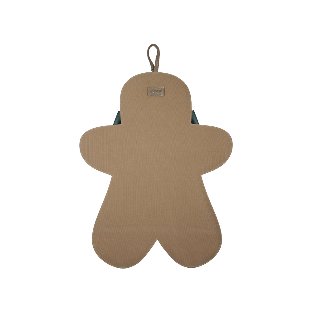 Gomi Ornament Medium | Gingerbread | Teddy Brown Metallic Suede