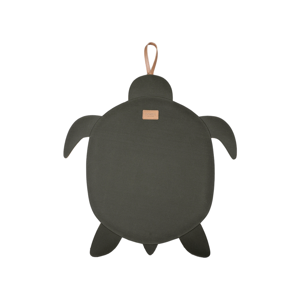 Gomi Ornament Medium | Turtle | Stone Croco Stamped Leather