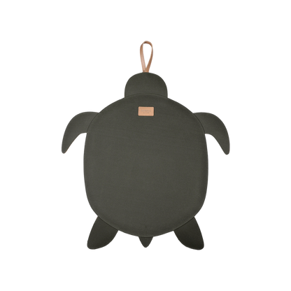 Gomi Ornament Medium | Turtle | Stone Croco Stamped Leather